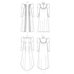 Patron Nuisette & Robe De Chambre Ancienne -Jeu De Rôle patron nuisette robe de chambre ancienne 6