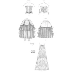 Patron Robe De Cabaret -Jeu De Rôle patron robe de cabaret 4