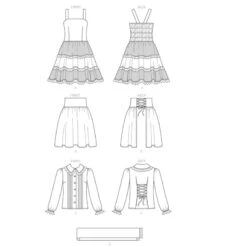 Patron - Vêtements De Poupée -Jeu De Rôle patron vetements de poupee 8