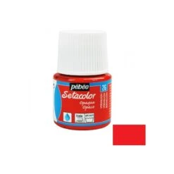 Peinture Textile - Vermillon